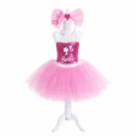 Barbie Pembe Askılı Kostüm