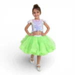 Fosforlu Pembe Kız Çocuk Tütü Etek