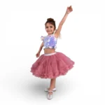 Fosforlu Pembe Kız Çocuk Tütü Etek