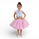 Fosforlu Pembe Kız Çocuk Tütü Etek