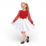 Kelebekli Siyah Badi Sarı Dalgıç Etek Takımı