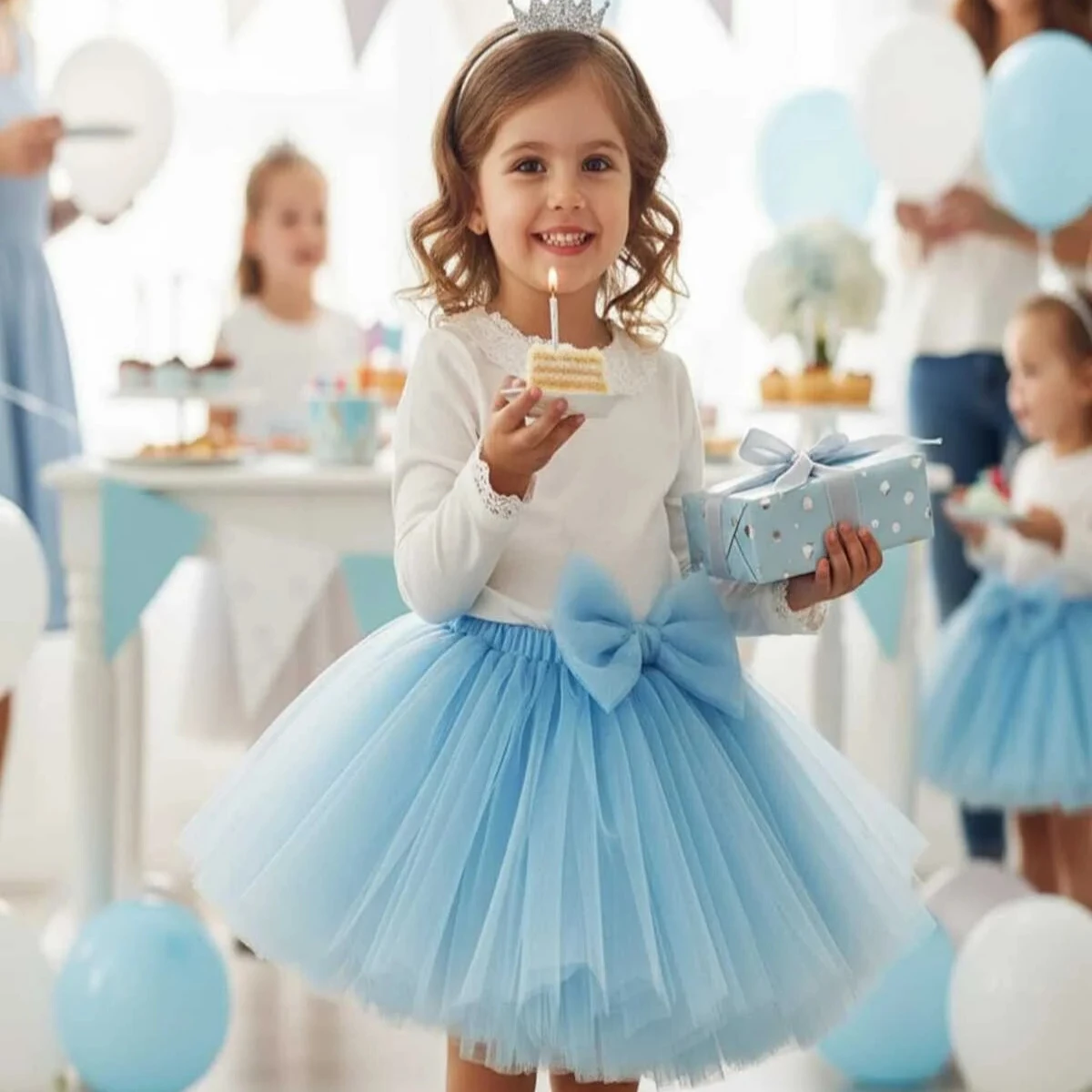 Bebe Mavisi Tütü Etek Bebe mavisi kız çocuk tütü etek