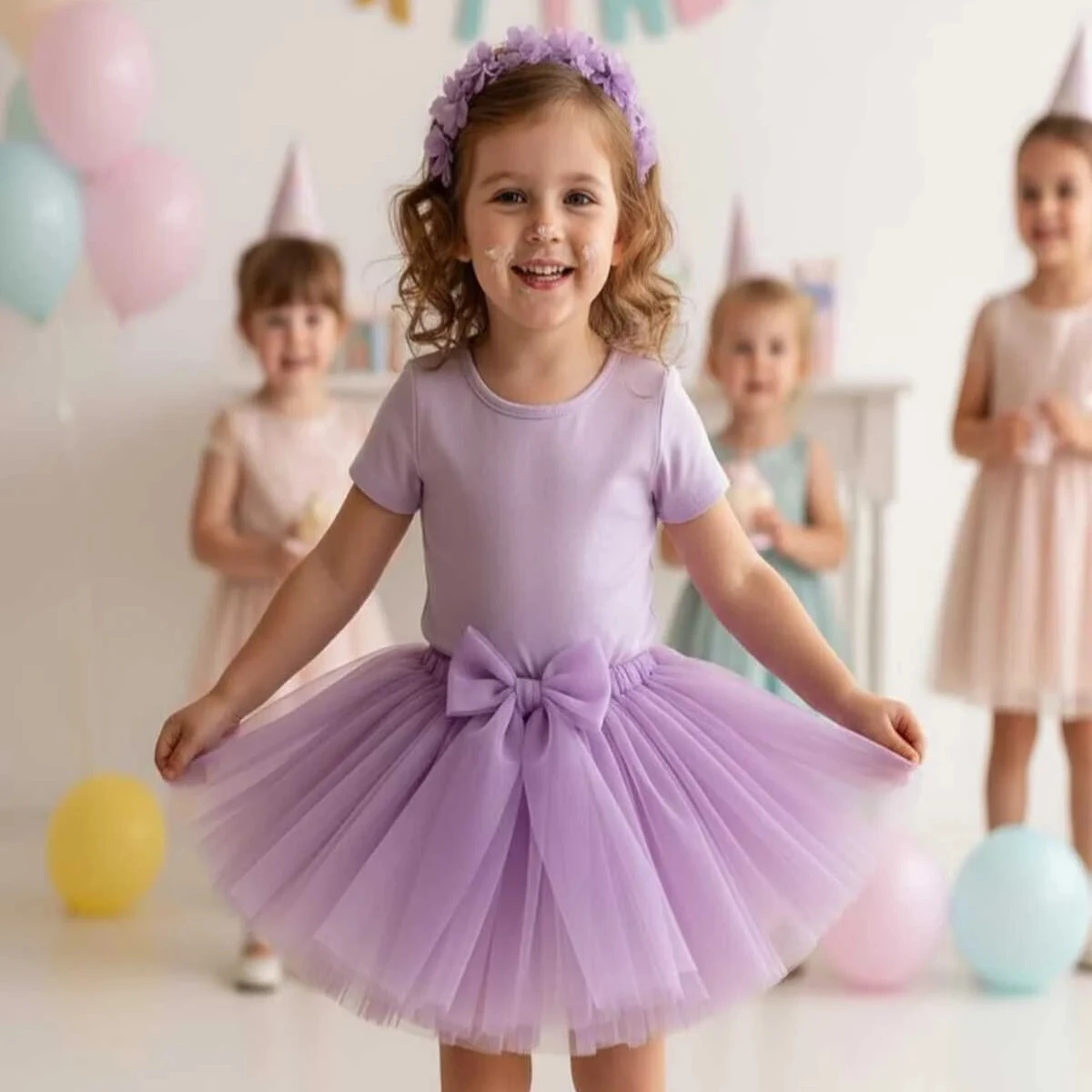 Lila Tütü Etek Lila kız çocuk tütü etek