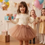 Fiyonk detaylı şık tasarım tütü etek