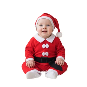Bebek Noel Baba kostümü ön görünüm