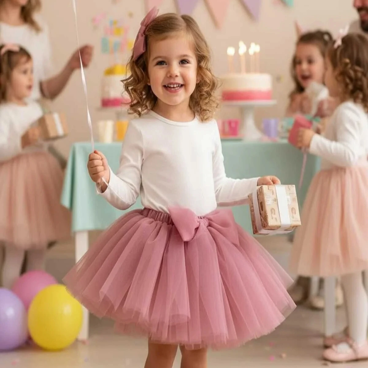 Gül Kurusu Tütü Etek Gül kurusu kız çocuk tütü etek