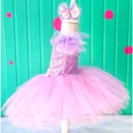 Rapunzel Elbisesi Kısa Model Ön Görünüm