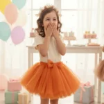 Fiyonk detaylı şık tasarım tütü etek